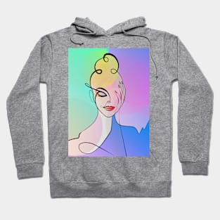 Woman Illustration - Pop Art Hoodie